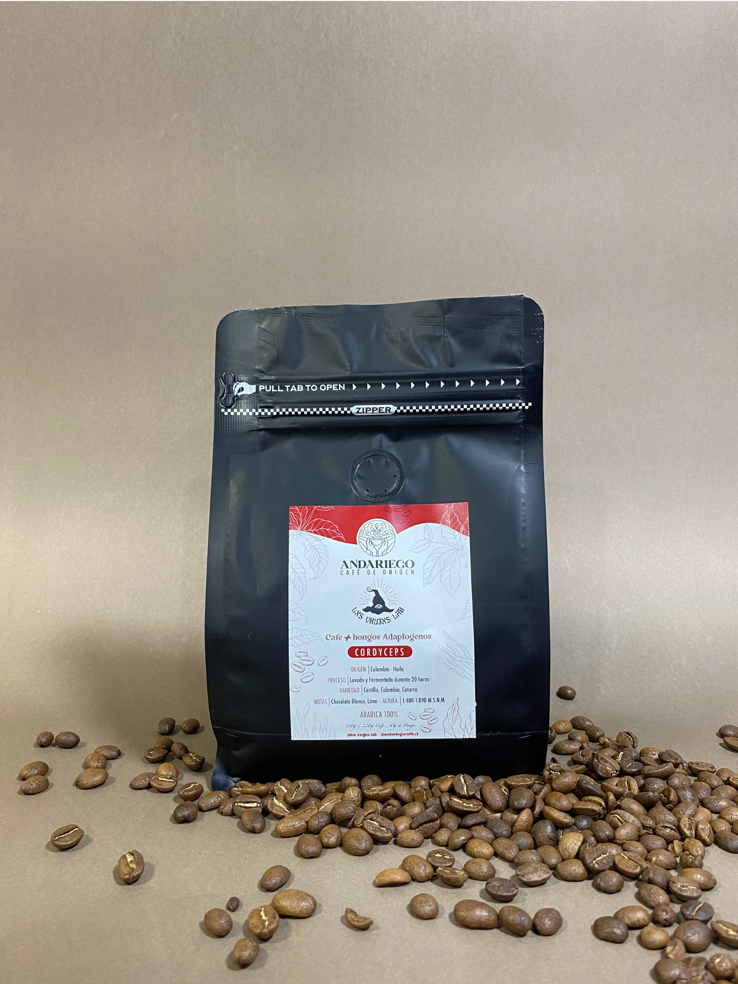Café de especialidad + Cordyceps 250 GR