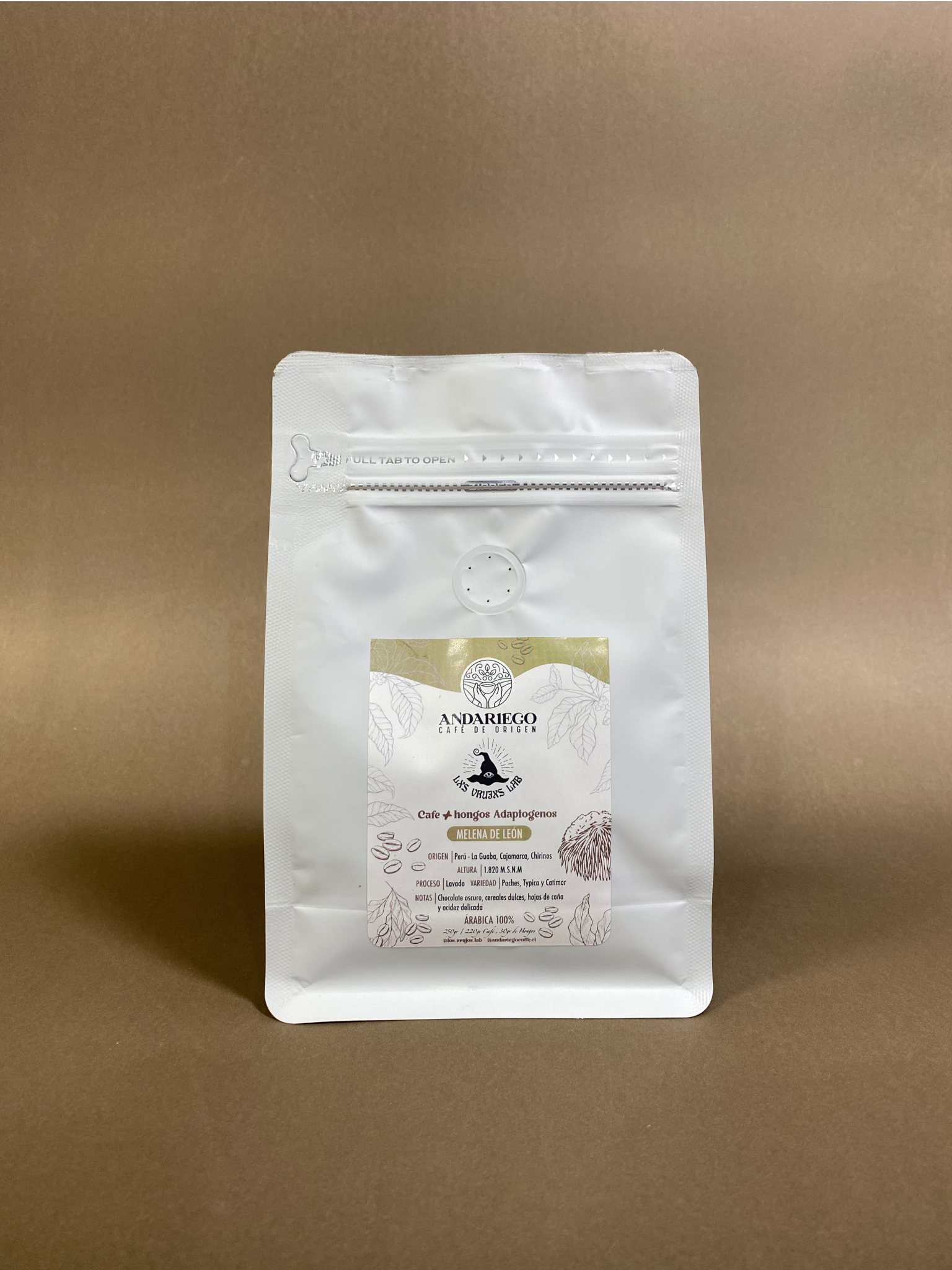 Café de especialidad + Melena de leon 250 GR