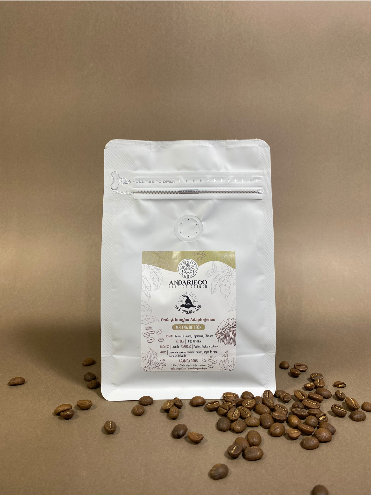 Café de especialidad + Melena de leon 250 GR