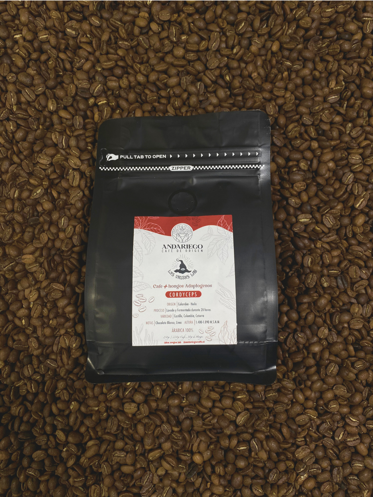 Café de especialidad + Cordyceps 250 GR