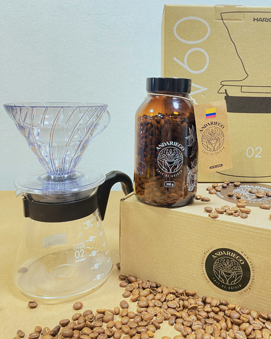 Pack Filtrado Red Bourbon + Kit V60 – Café de Especialidad en Casa