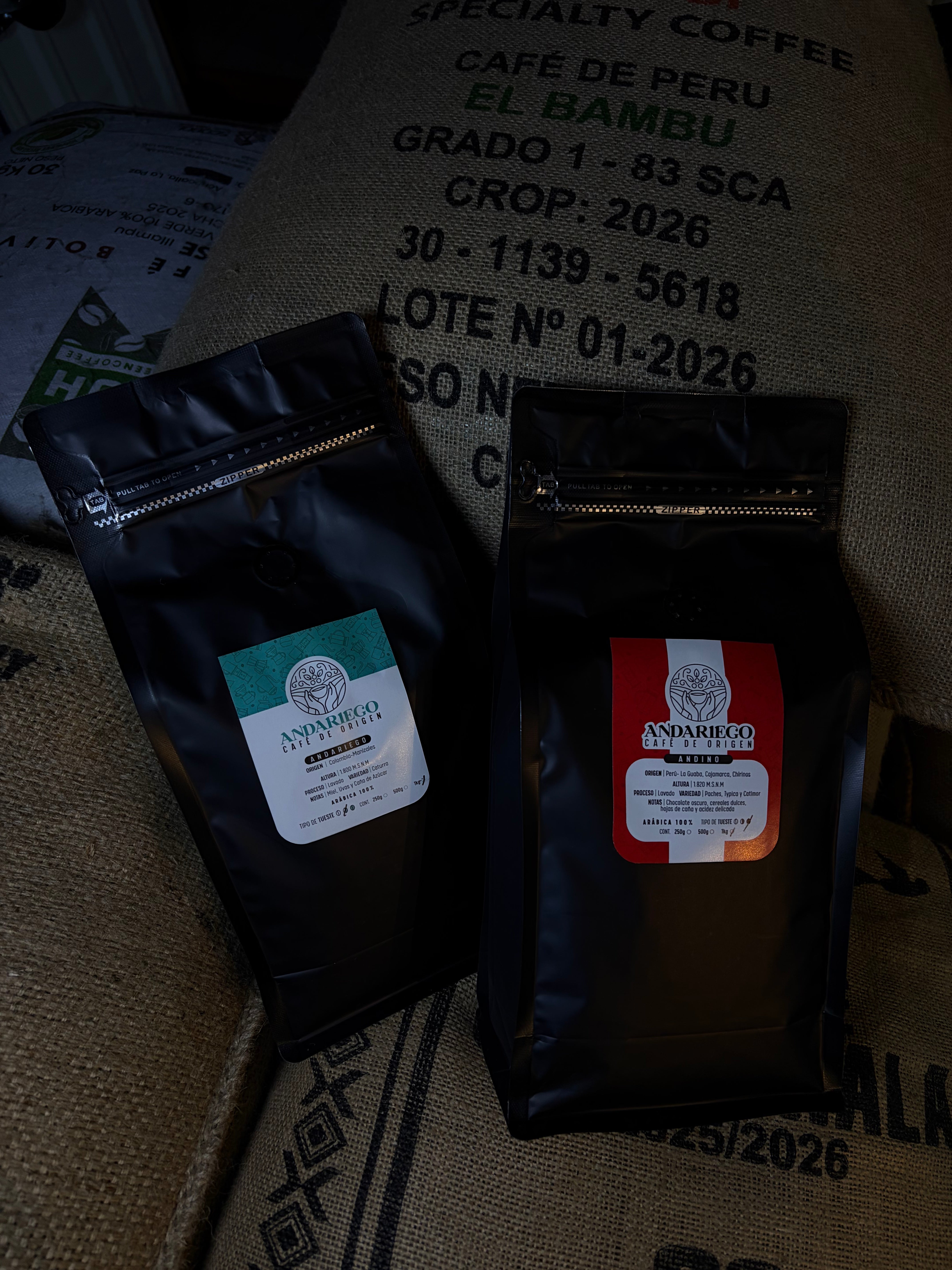 Pack Andariego + Andino (2 kg Café de Especialidad)