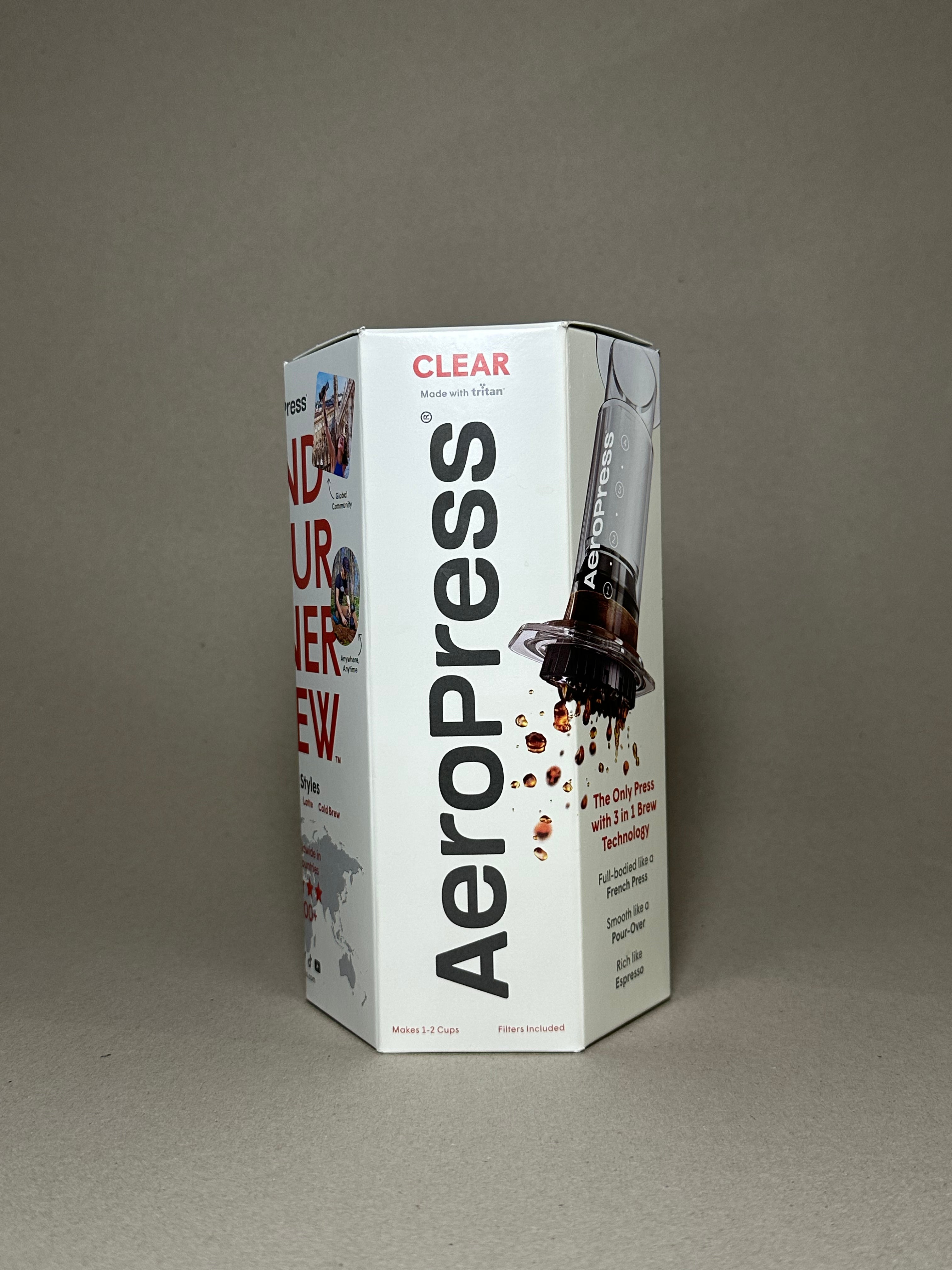 AeroPress Clear Original . Accesorios y Filtros