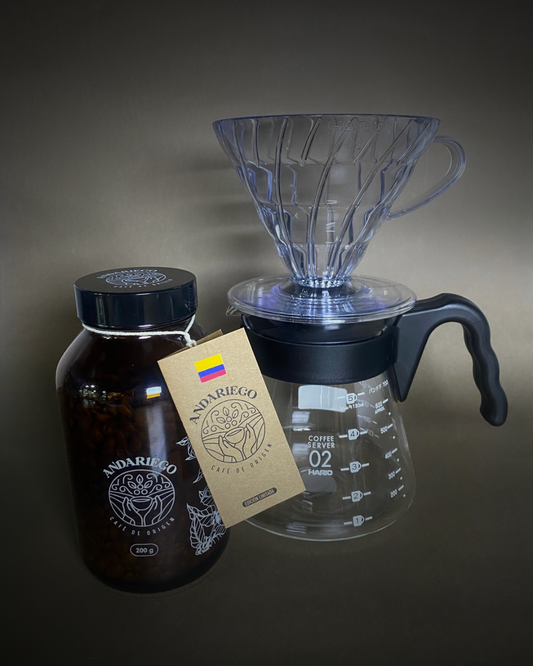 Pack Filtrado Red Bourbon + Kit V60 – Café de Especialidad en Casa
