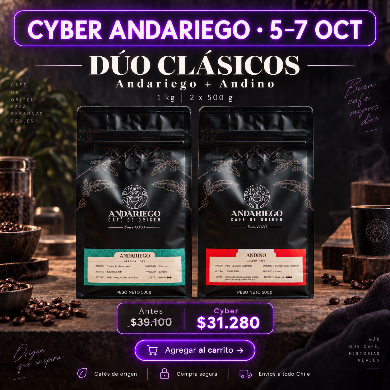 Cyber Dúo Clásicos Andariego + Andino