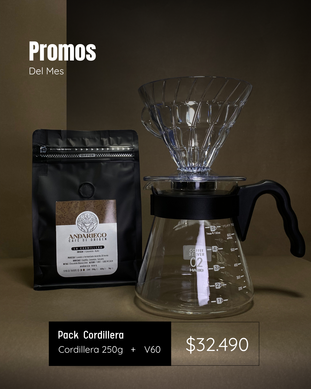 Pack Cordillera | la cordillera ( Colombia ) 250g + V60