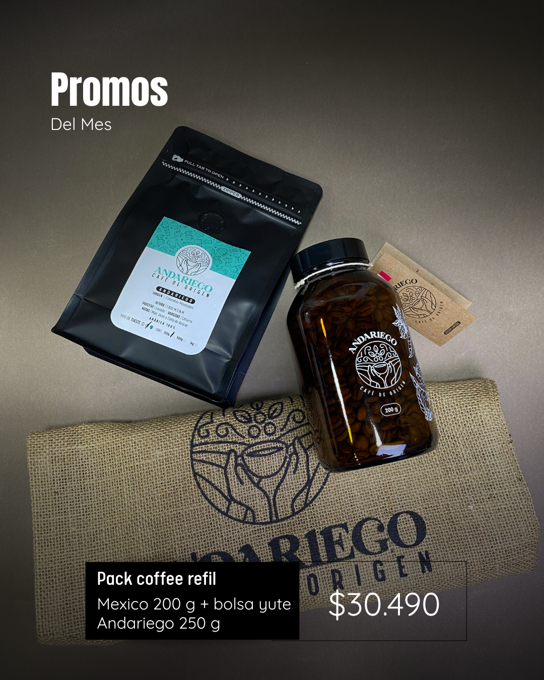 Pack Coffee Refil | Andariego 250g + Edición especial ( Mexico )